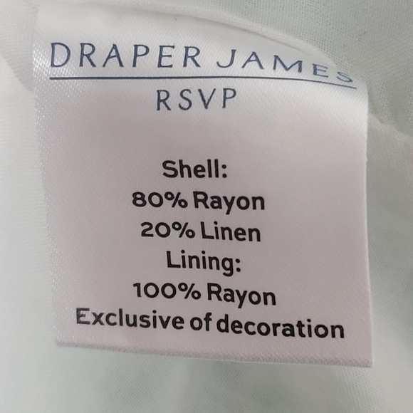 Draper James White Green And Yellow Floral Print Blouse. - Picture 6 of 8